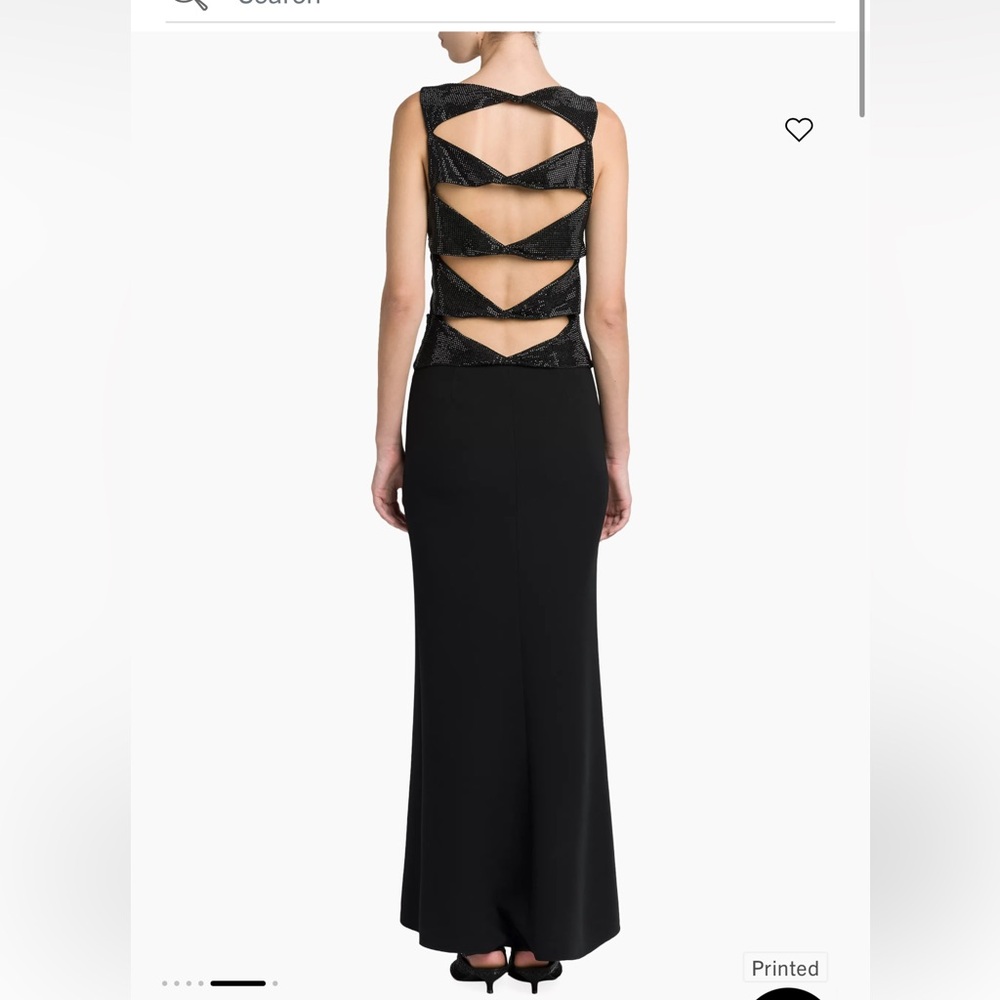 Giorgio Armani Sleeveless Silk Cutout Gown